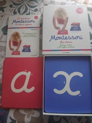 Montessori. Las letras: Incluye un libro y 27 t...