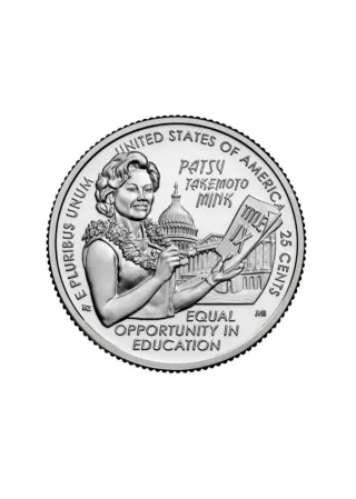 Moneda quarter,cuarto dólar 2024 Patsy Takemoto SC