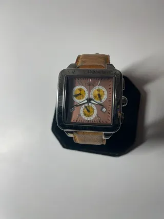 Reloj Alviero Martini Cuadrado Marrón/Plata