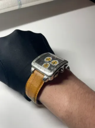 Reloj Alviero Martini Cuadrado Marrón/Plata