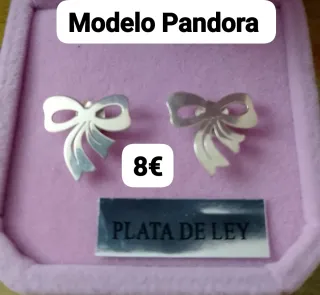 Pendientes Modelo Pandora Plata