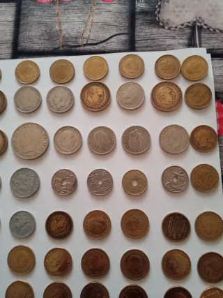 80 monedas España,Franco,Juan carlos