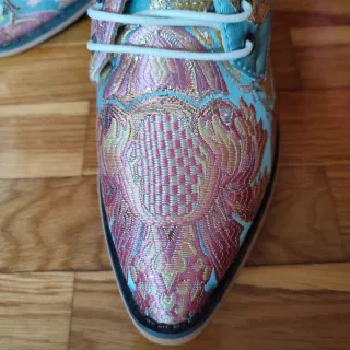 Botines bordados florales