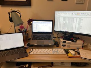 Escritorio MDF y Metal SKLUM + Librería