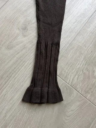 Cardigan lungo marrone