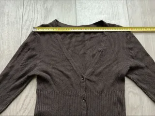 Cardigan lungo marrone