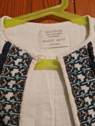 Chaqueta Zara Niña Talla 5/6