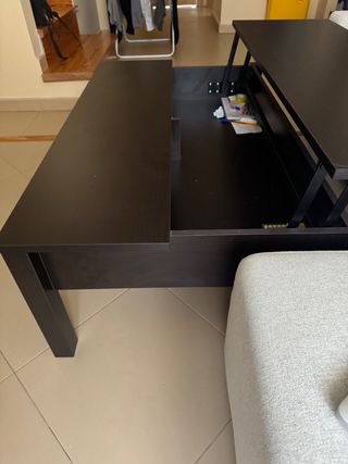 Mesa de centro elevable madera