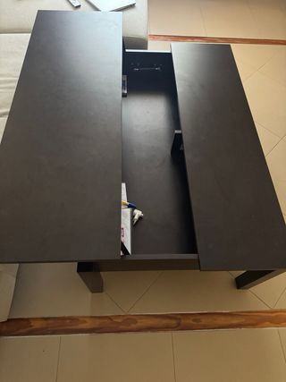 Mesa de centro elevable madera