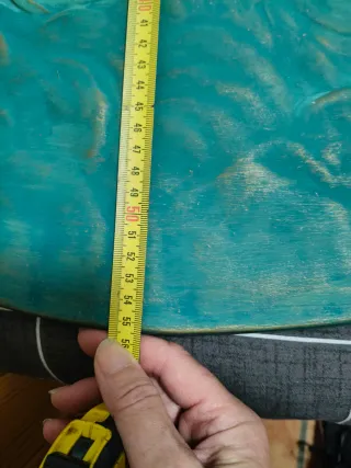 Cuadro Escayola Ángeles Verde y Dorado