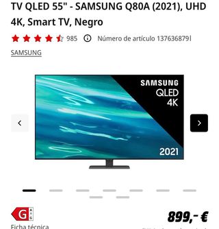 Televisor Samsung Q80AA 55”