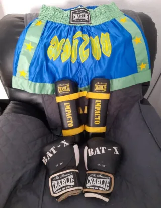 Lote boxeo: guantes y pantalón 30€