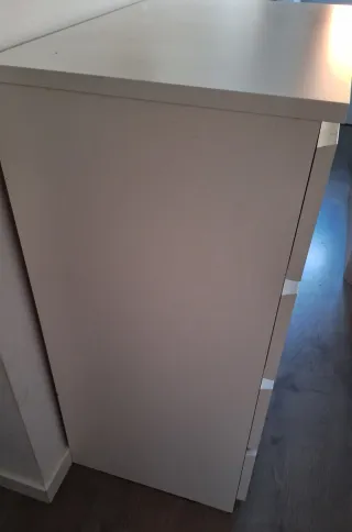 Cómoda blanca 4 cajones.Modelo MALM(IKEA)