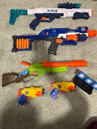 Lote de 5 pistolas de juguete Nerf