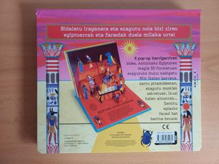 Libro Egipto con 6 desplegables (euskera, 8 años)