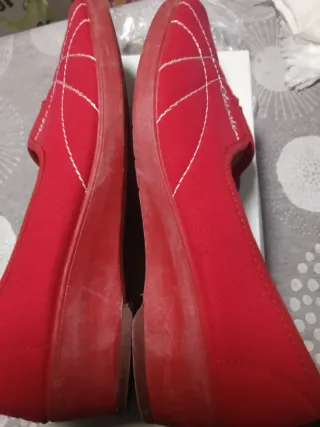 Zapatillas lona rojas talla 39