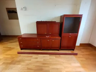 Egongelako egurrezko altzaria / Mueble de salón