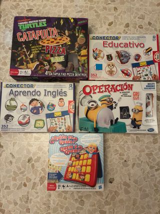 Lote de 5 juegos infantiles educativos