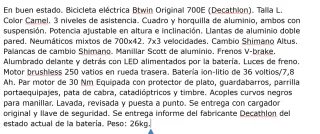 Bicicleta Eléctrica Btwin Original 700e