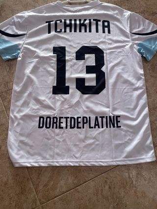 Camiseta Jul blanca y azul