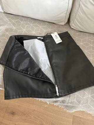 Falda Pepe Jeans piel cremallera delantera