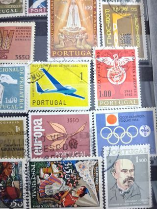 Lote 70 sellos Portugal diferentes