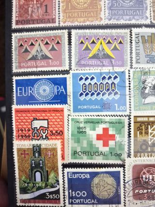 Lote 70 sellos Portugal diferentes