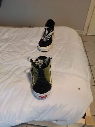 Scarpe Vans Unisex Verdi Giallo Bianco Nero