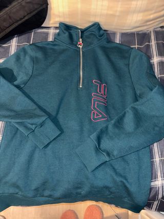 Sudadera Fila Media Cremallera Teal