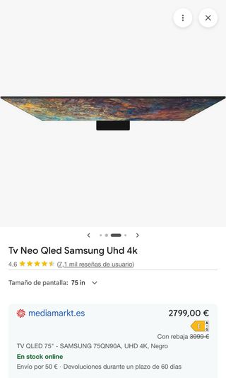 Samsung Neo QLED TV UHD 4K 75