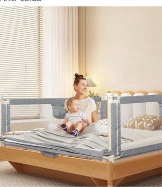 2 Barreras Seguridad Niños 150cm Gris