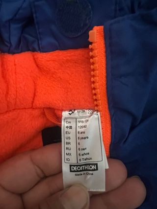 Ropa de nieve para niños