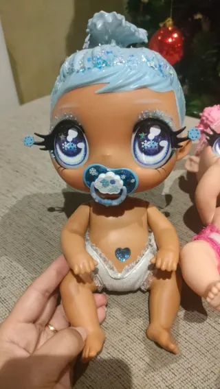 Muñecos Glitter Baby'z con purpurina