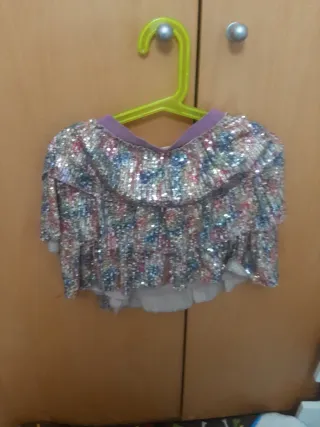 Falda infantil lentejuelas