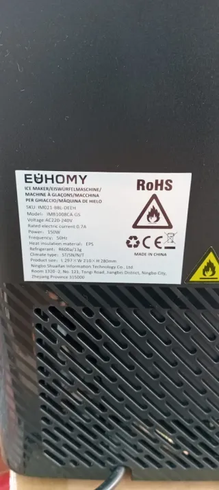 Máquina de Hielo EUHOMY Nueva