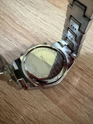 Reloj Hugo Boss Cronógrafo Negro y Plateado