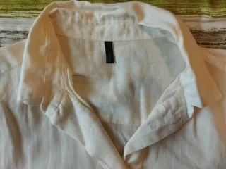 Blusa Benetton Mujer Manga Corta Blanca