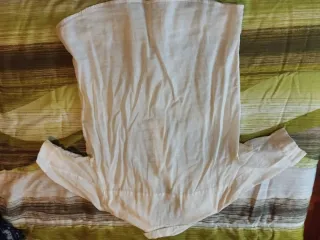 Blusa Benetton Mujer Manga Corta Blanca