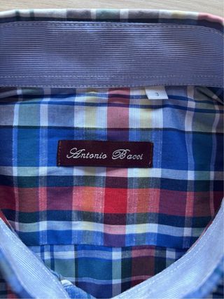 Camisa de cuadros Antonio Bacci hombre