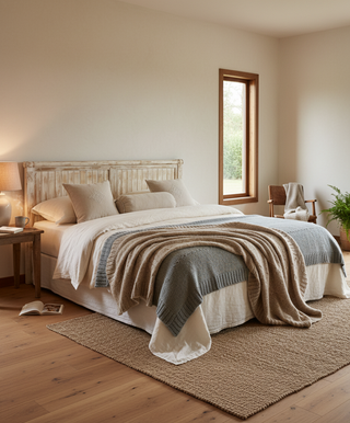 Cabecero de madera provenzal