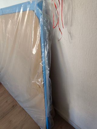 Canapé abatible 135x190 cm blanco