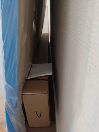 Canapé abatible 135x190 cm blanco