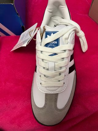 Adidas Samba Gris y Blanco