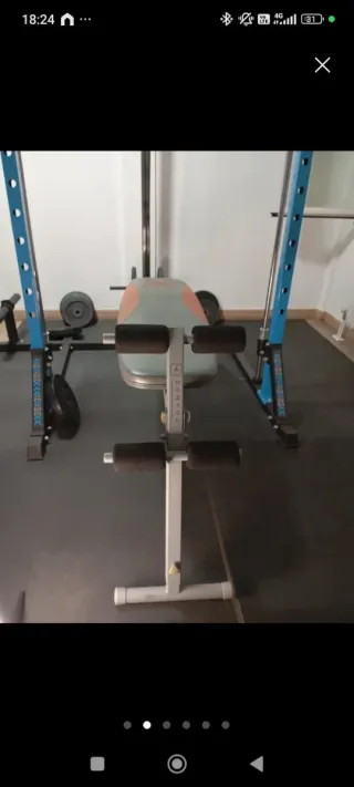 Banco de pesas ajustable