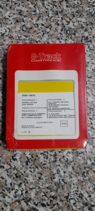 Lucio Battisti Anima Latina 8-Track Stereo 8