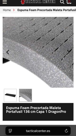 Espuma Maleta Portafusil 136cm