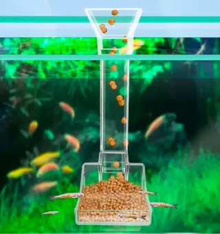 Comedero para peces acuario