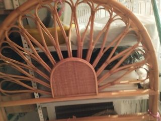 Cabecero Antiguo Cama mimbre