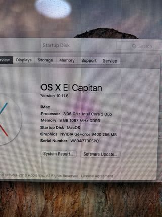 Imac 2010 Intel Core 2 Duo 8GB RAM