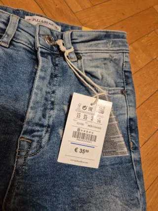 Pantalones Vaqueros Desgastados Pull&Bear